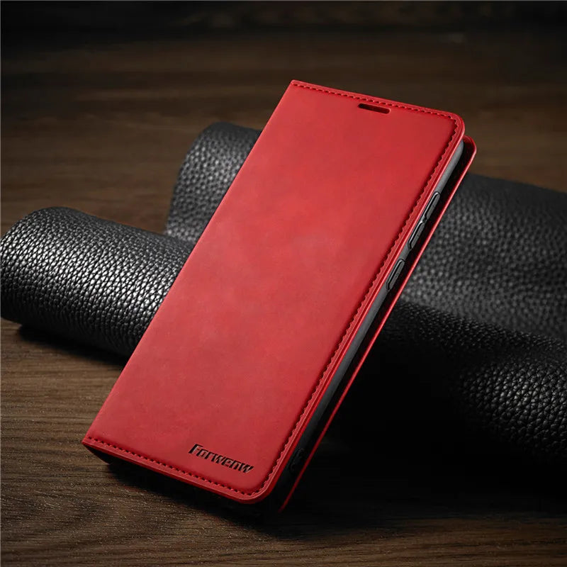 MAGSHIELD – Magnetic Leather iPhone Case for Stylish Protection