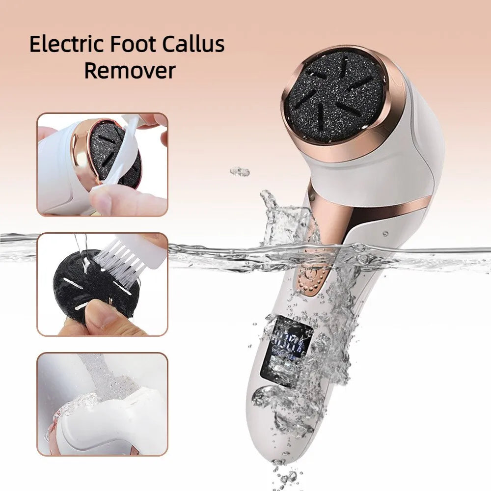  Rechargeable callus remover for soft feet - effective foot care, portable & ergonomic-3