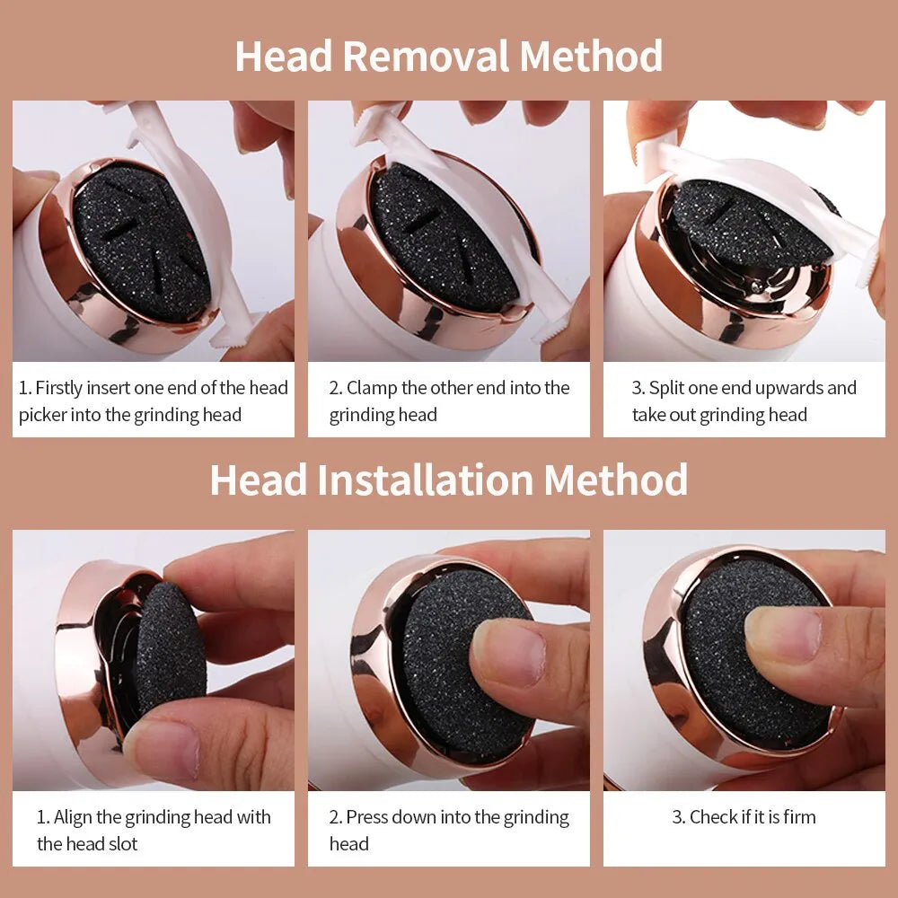  Rechargeable callus remover for soft feet - effective foot care, portable & ergonomic-4