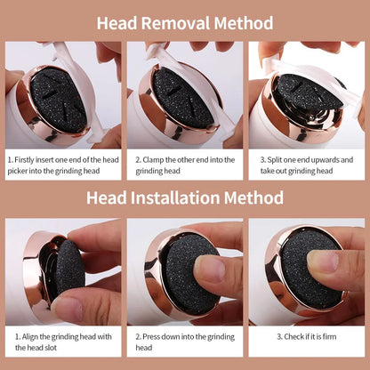  Rechargeable callus remover for soft feet - effective foot care, portable & ergonomic-4