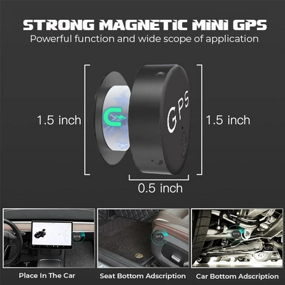 Mini localizzatore GPS magnetico - Tracciamento della posizione in tempo reale con batteria a lunga durata