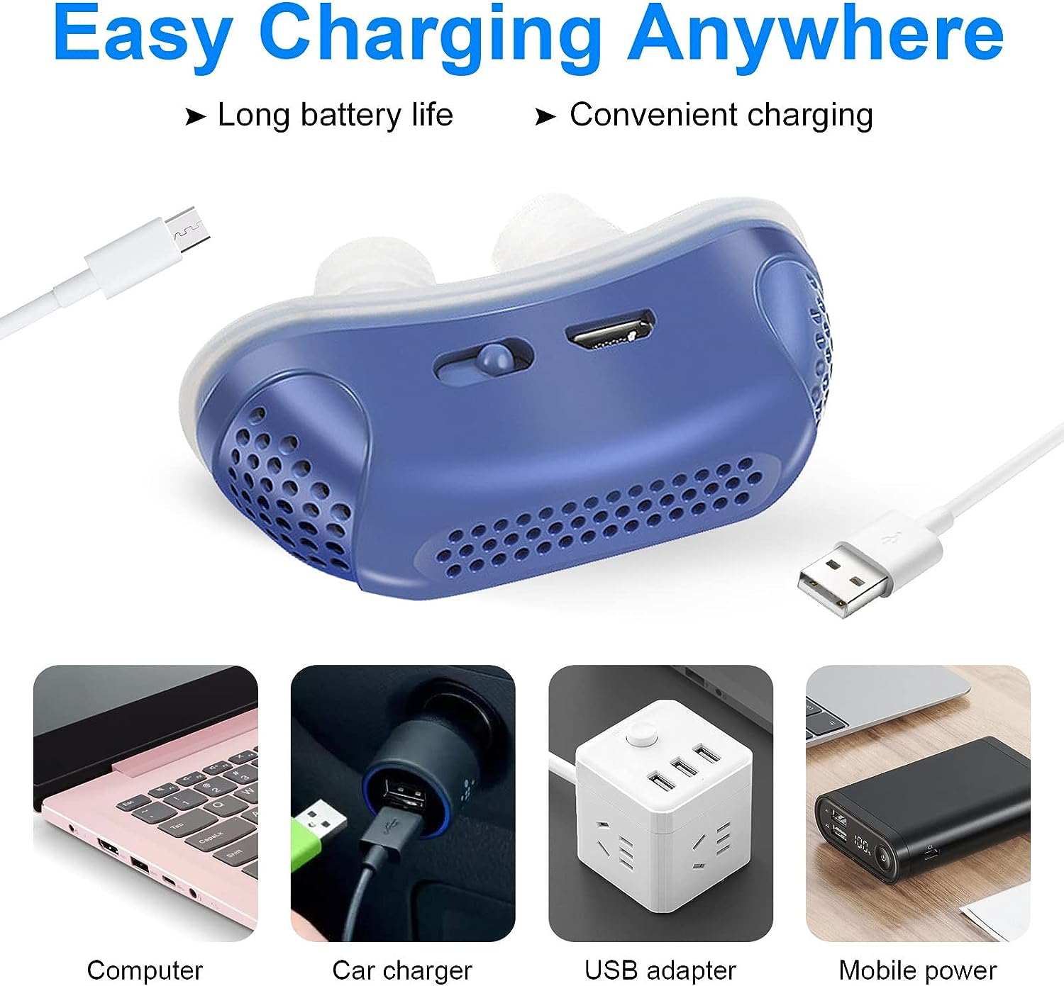 Microbreath-compact CPAP device against snoring & sleep apnea 4