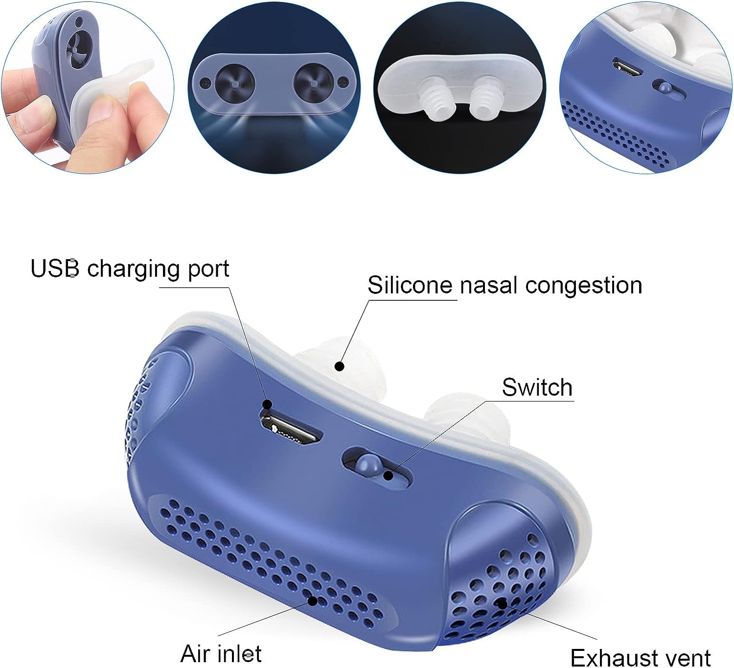 Microbreath-compact CPAP device against snoring & sleep apnea 6