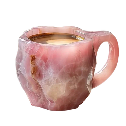 CRISTAL MINERAL – Elegante taza de café de cristal