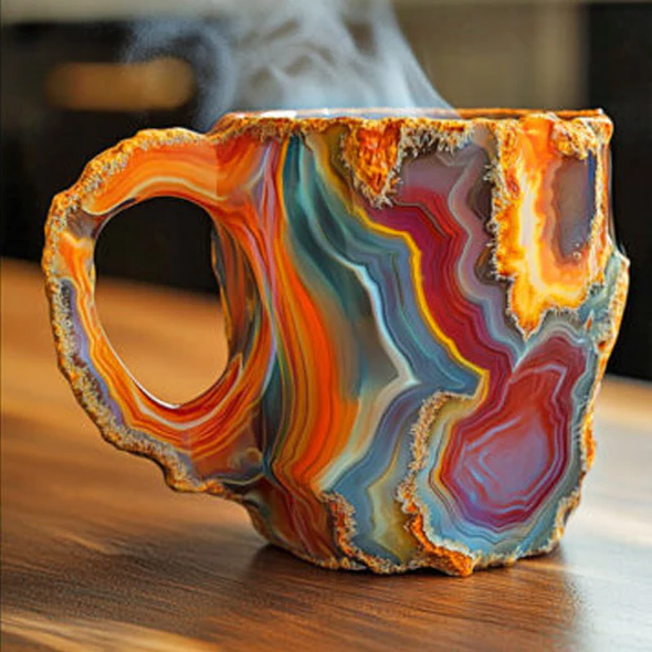 Mineral Crystal – Elegant crystal coffee cup for stylish enjoyment