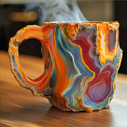 CRISTAL MINERAL – Elegante taza de café de cristal