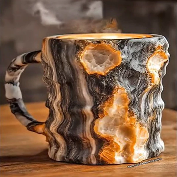 Mineral Crystal – Elegant crystal coffee cup for stylish enjoyment