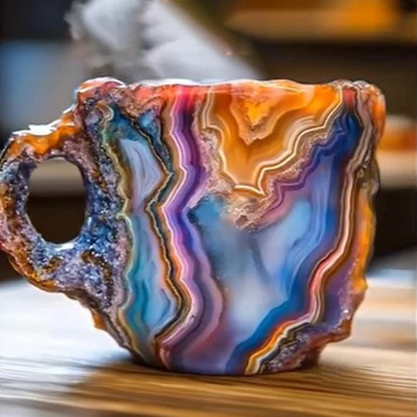 Mineral Crystal – Elegant crystal coffee cup for stylish enjoyment