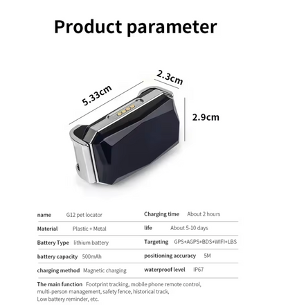 Mini-GPS-Tracker G12 - Echtzeit-Tracking für Sicherheit und Schutz