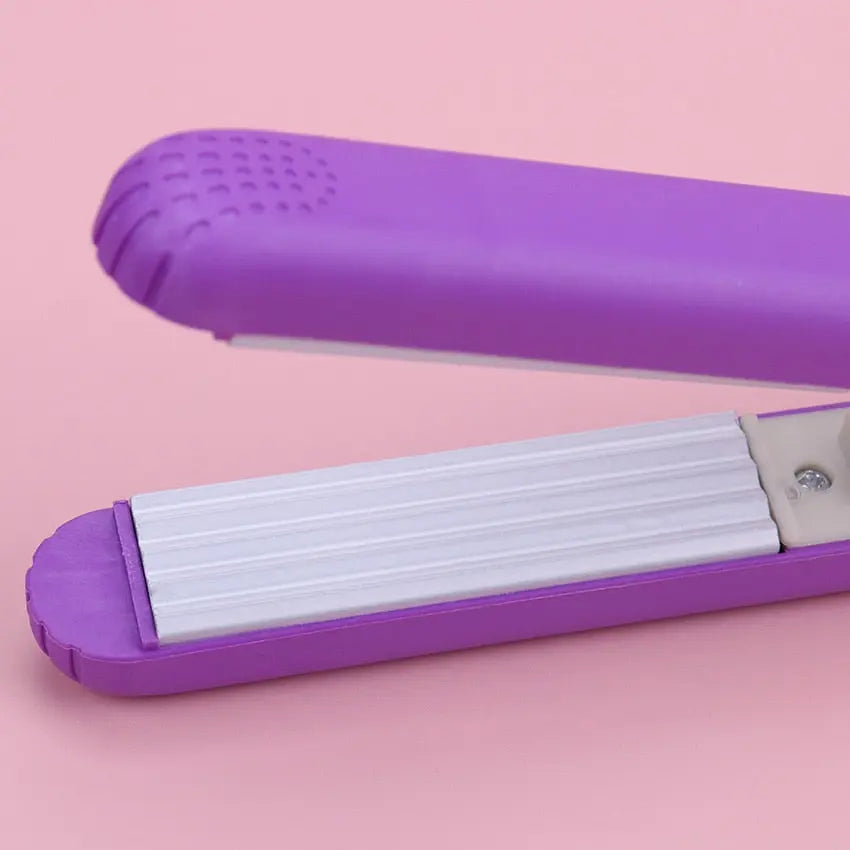 Mini curling iron for gentle curls-portable hair scooter, compact and fast, ideal for trips, black, 200 ° C adjustable 4