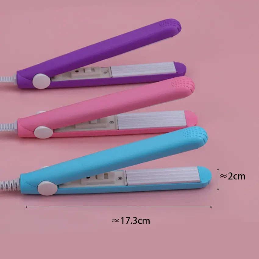 Mini curling iron for gentle curls-portable hair scooter, compact and fast, ideal for trips, black, 200 ° C adjustable 7