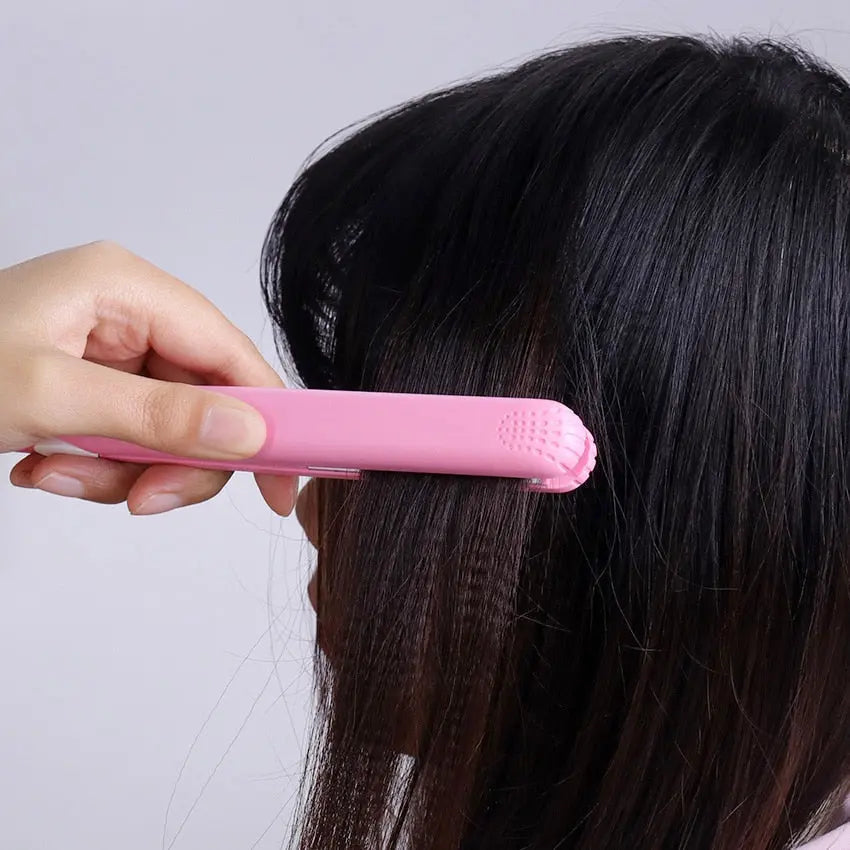 Mini curling iron for gentle curls-portable hair scooter, compact and fast, ideal for trips, black, 200 ° C adjustable 8