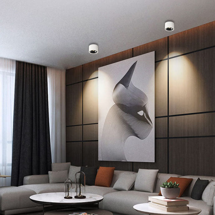 Minispot LED - minimalist ceiling lamp with adjustable lighting spot 10