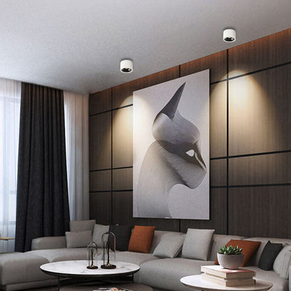 Minispot LED - minimalist ceiling lamp with adjustable lighting spot 10