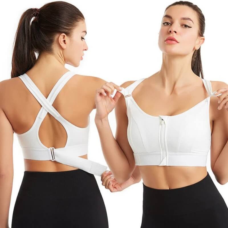 Mira High Support Sports Bra with Front Zipper for Intense Workouts 1