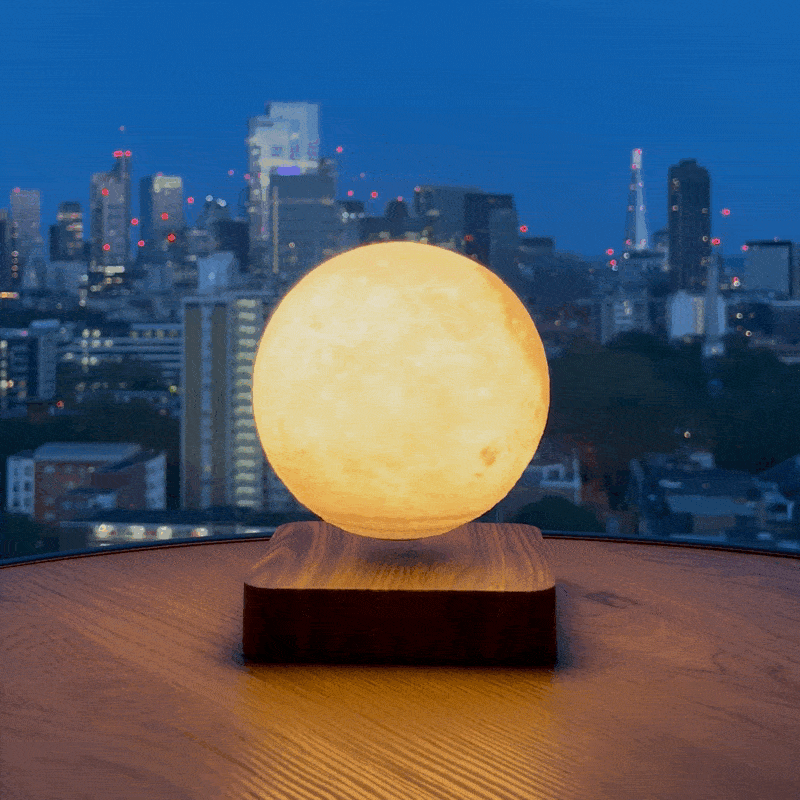 Moonfloat - floating moon lamp with 3 light colors and magnetic suspension 0