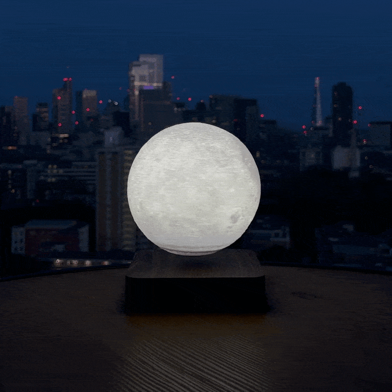 Moonfloat - floating moon lamp with 3 light colors and magnetic suspension 1