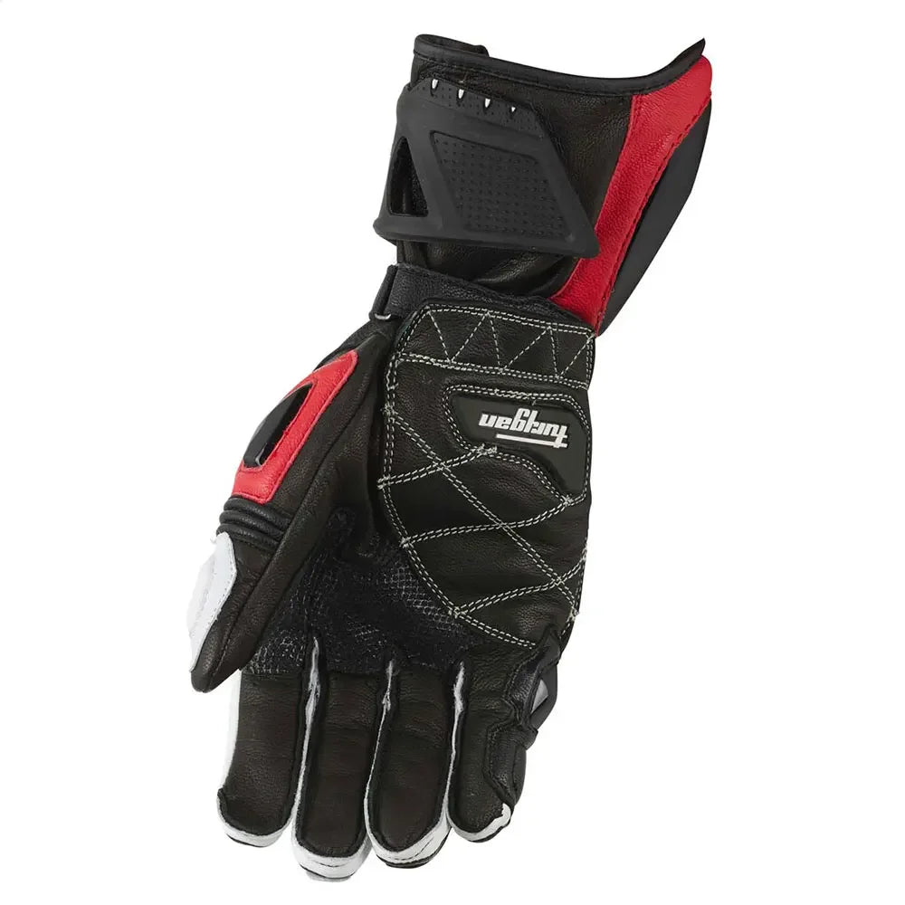 Motoleather Gloves-Leather motorcycle gloves with protective pads & breathing active perforation 3