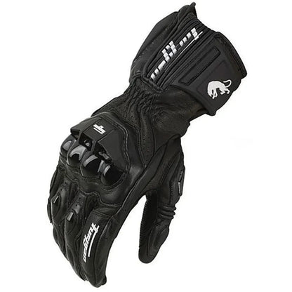 Motoleather Gloves-Leather motorcycle gloves with protective pads & breathing active perforation 4
