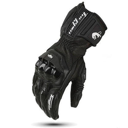 Motoleather Gloves-Leather motorcycle gloves with protective pads & breathing active perforation 5