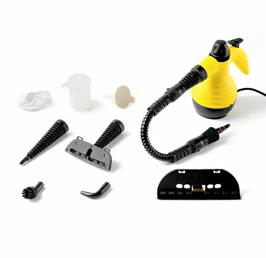 Multifunctional steam cleaner with 8 accessories - chemical -free cleaning for all surfaces, 1000 W, 3 bar 0