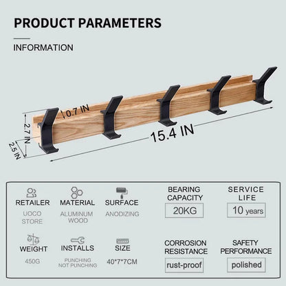 NORDHOOK – Adjustable Wall Hook in Nordic Design for Stylish Storage