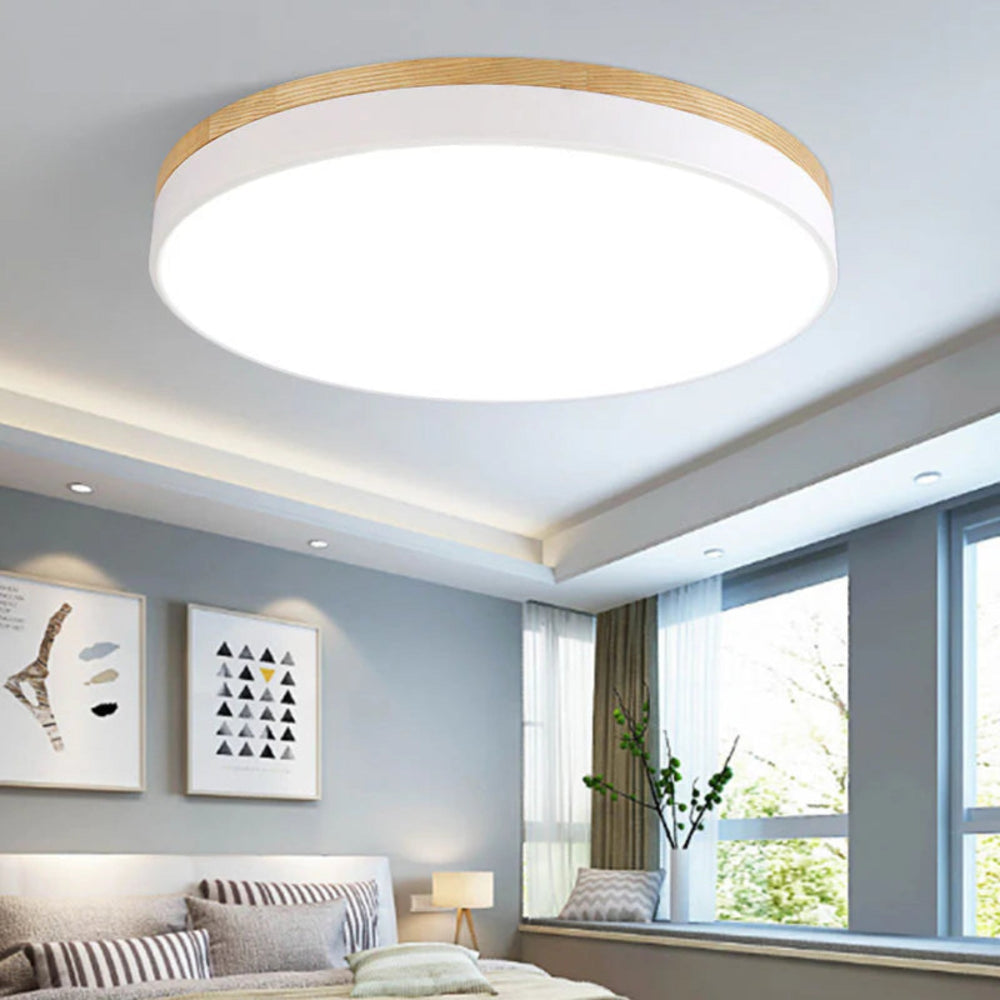NORDLUMINA LIGHT - Moderne Deckenleuchte aus Naturholz für jeden Raum