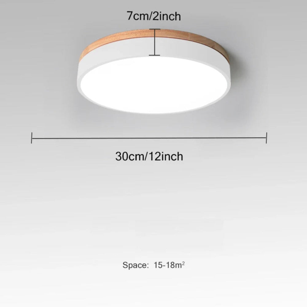 NORDLUMINA LIGHT - Moderne Deckenleuchte aus Naturholz für jeden Raum