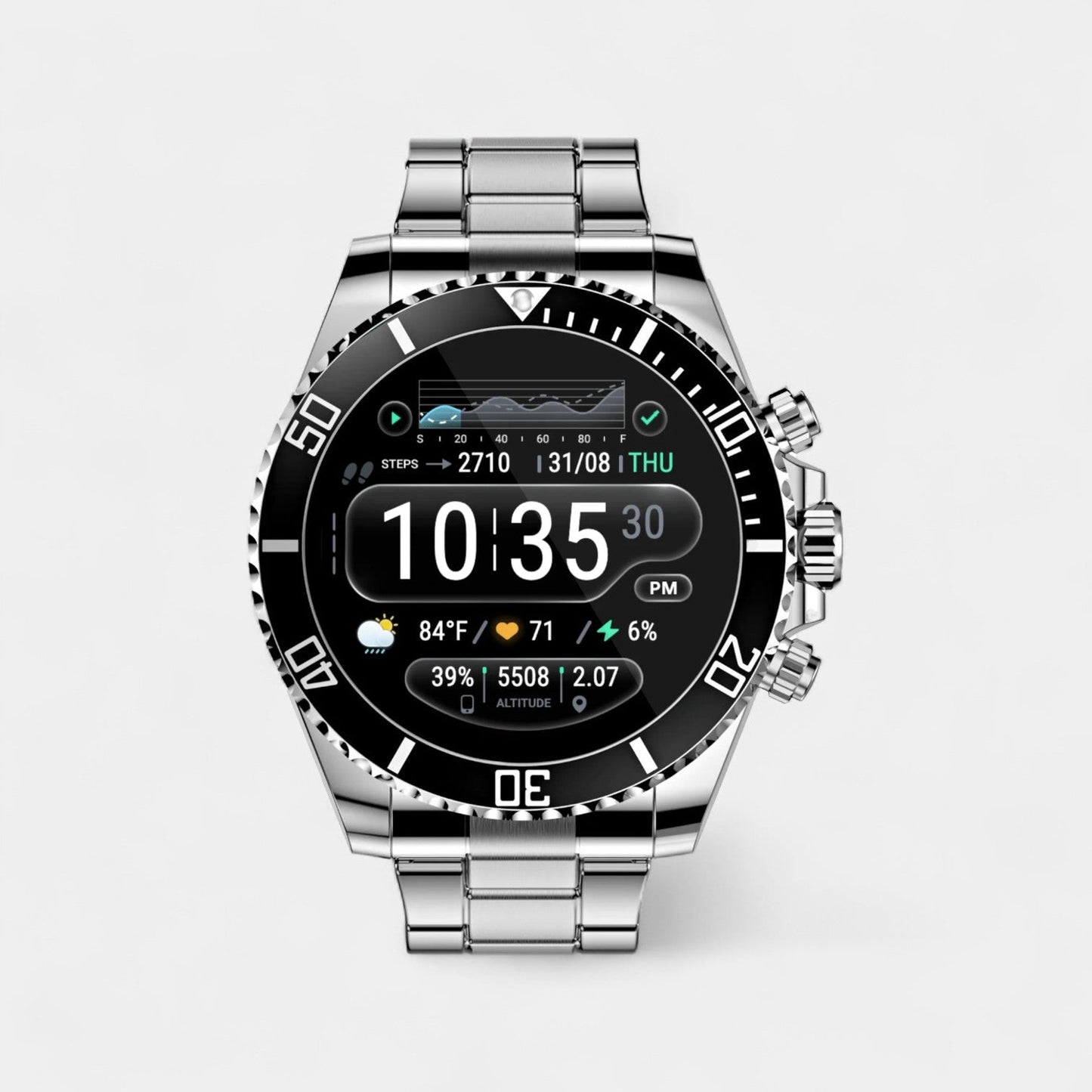 Nexos Pro – Tactical Smartwatch with GPS & 21-Day Battery