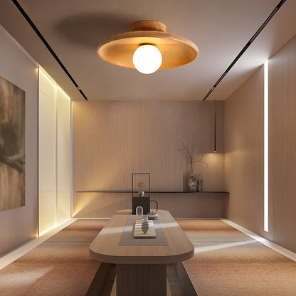 NordicBeam – Wooden Ceiling Lamp with Minimalist Design