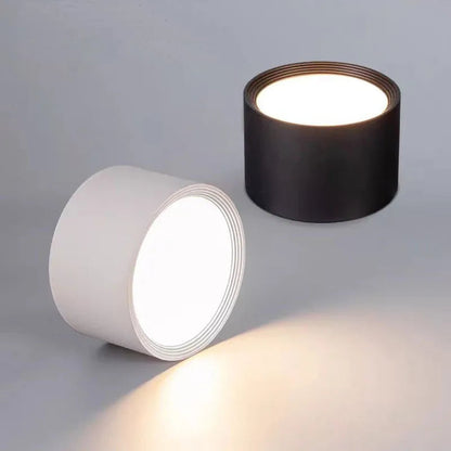 NordicGlow – Lámpara de techo LED moderna en negro y blanco