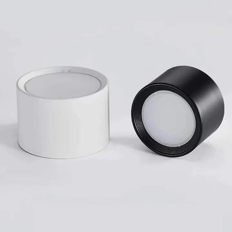 NordicGlow – Lámpara de techo LED moderna en negro y blanco