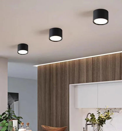 NordicGlow – Lámpara de techo LED moderna en negro y blanco
