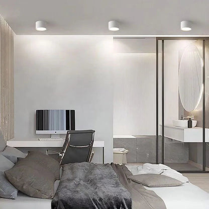 NordicGlow – Lámpara de techo LED moderna en negro y blanco