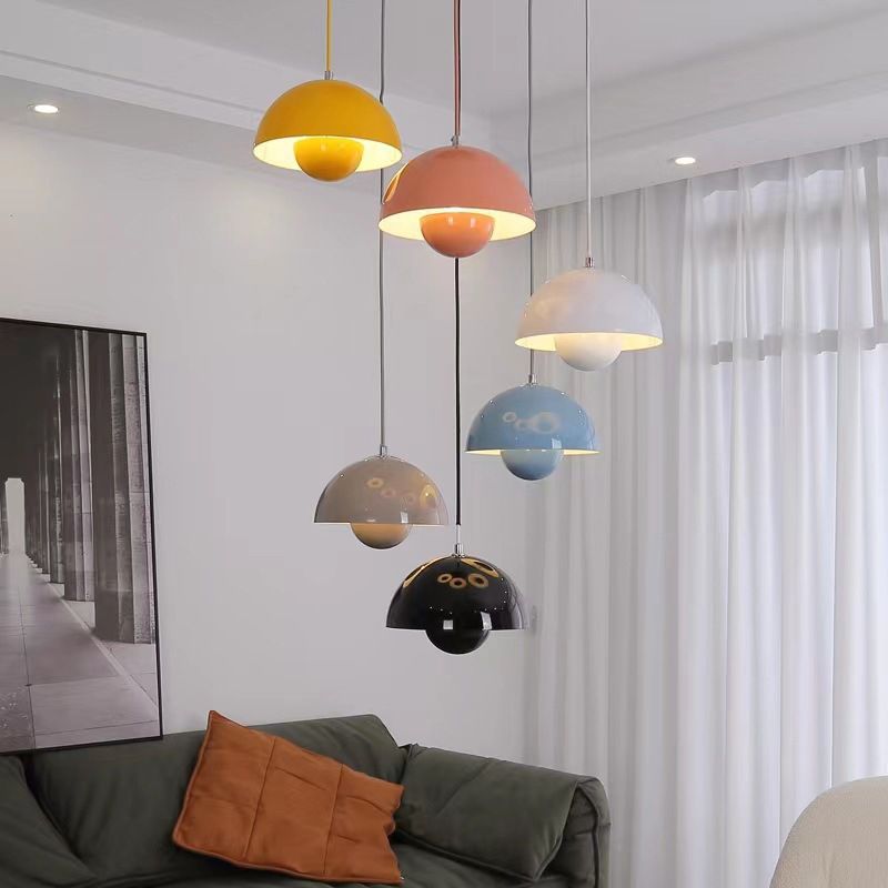 Nordic FlowerPot Pendant Light - Danish design for cozy bedroom lighting 4