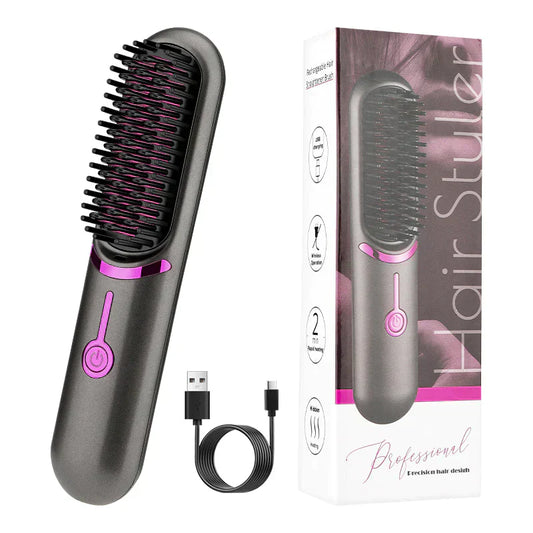  Tima Hairstyler - wireless styler brush for smooth hair, quickly heated up, portable-1