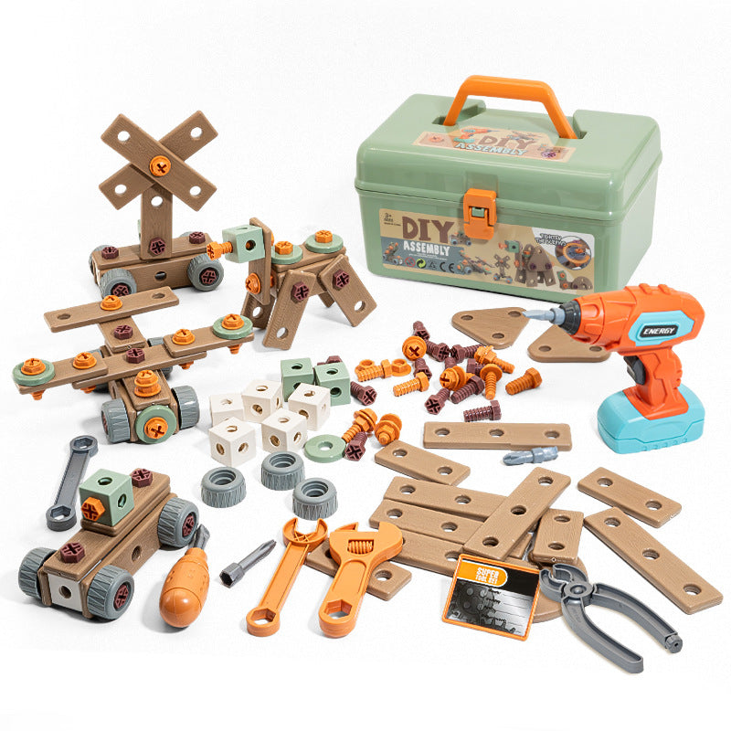 Buildmaster Gereedschapsset - 100-delig constructiespeelgoed voor creatieve kinderen