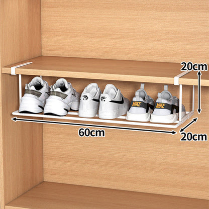 FlexFit Shelf Extension - Organizzatore per scarpiere regolabile - Soluzione salvaspazio - Montaggio senza attrezzi - Adatto a 40-65 cm