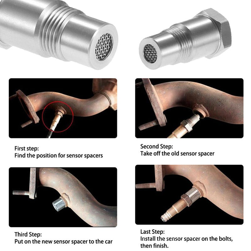 O2 Sensor Adapter - M18*1.5 Check Engine Light Eliminator for Off-Road Use 6
