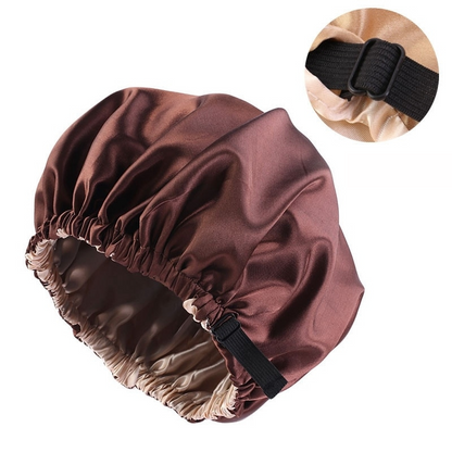  SatinGlow - luxurious hair cap from satin for optimal hair protection at night-2