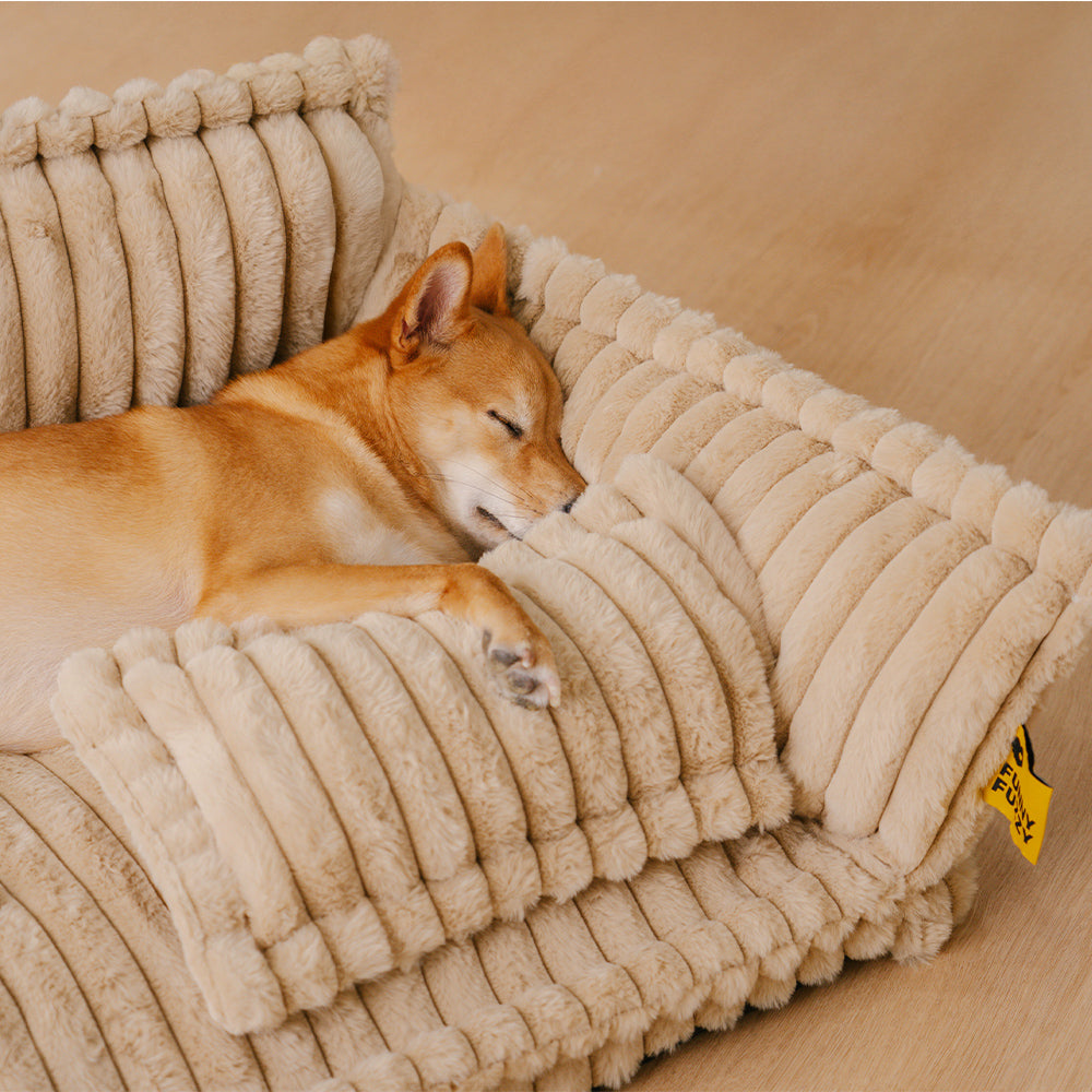 Orthopedic dog pillow made of washable plush - comfortable dog bed for large and small dogs 2