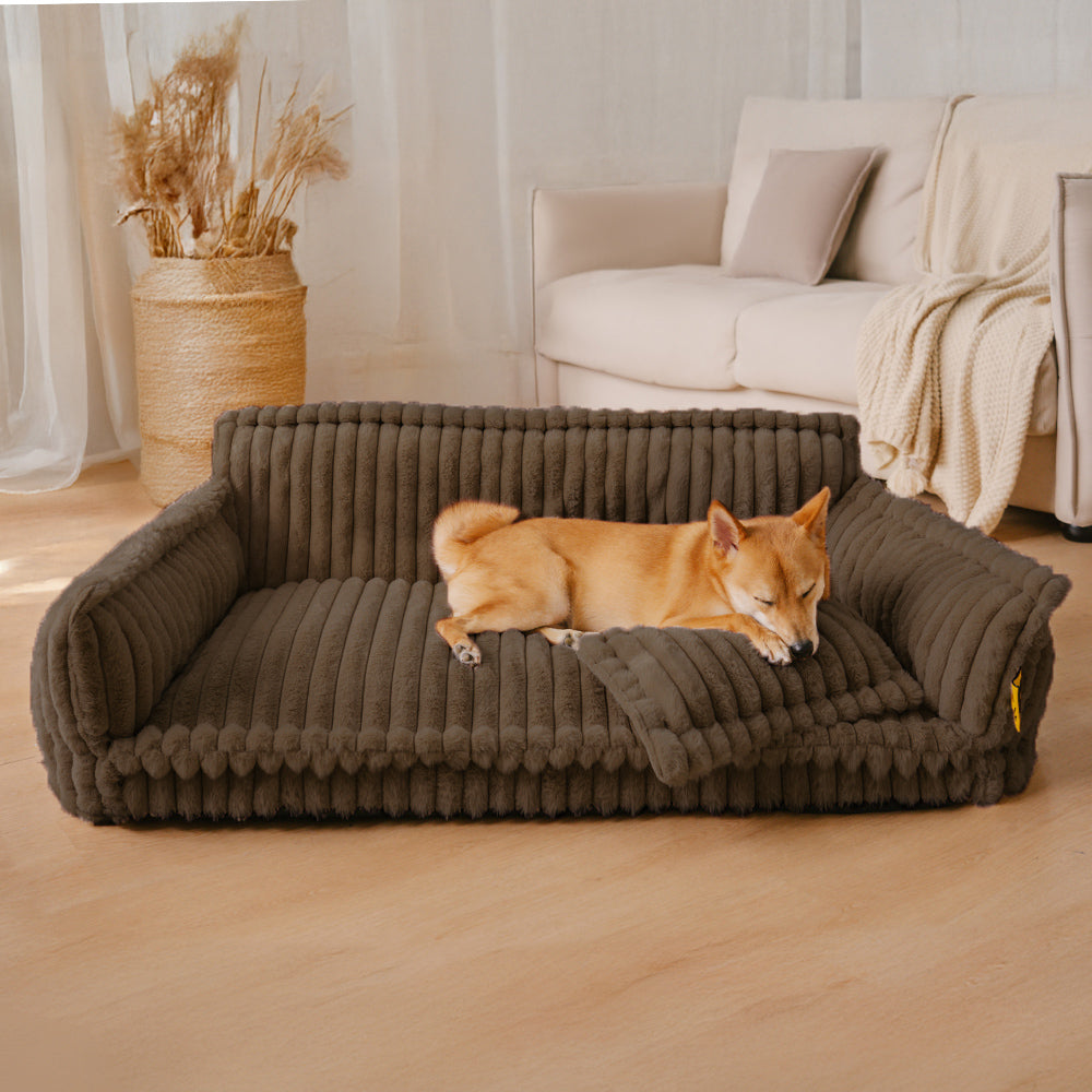 Orthopedic dog pillow made of washable plush - comfortable dog bed for large and small dogs 3