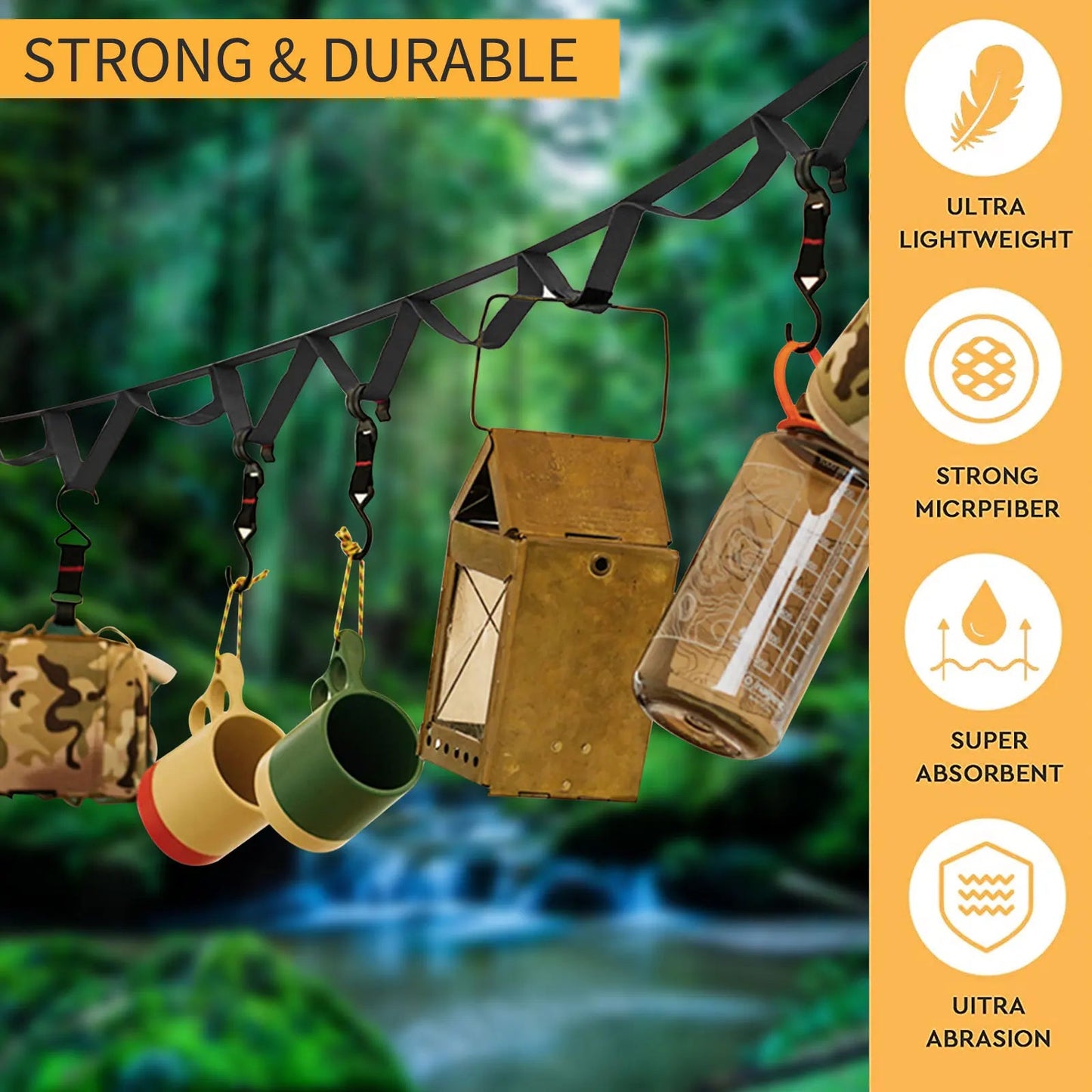 Outdoor Gear Rope – Adjustable Hanging Lanyard for Camping & Hiking