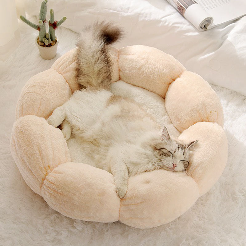 PETALREST – Flower Shape Cat Bed Designed for Deep Sleep and Cozy Comfort 8