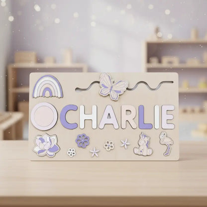 Personalized Wooden Name Puzzle for Toddlers - Educational Fine Motor Skills Development 5