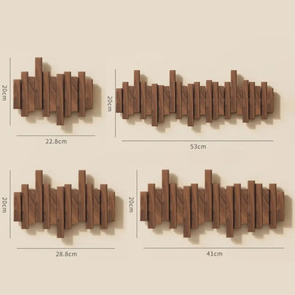 Pianohang Wall Rack- wall wardrobe made of walnut or beech wood in the piano design 2