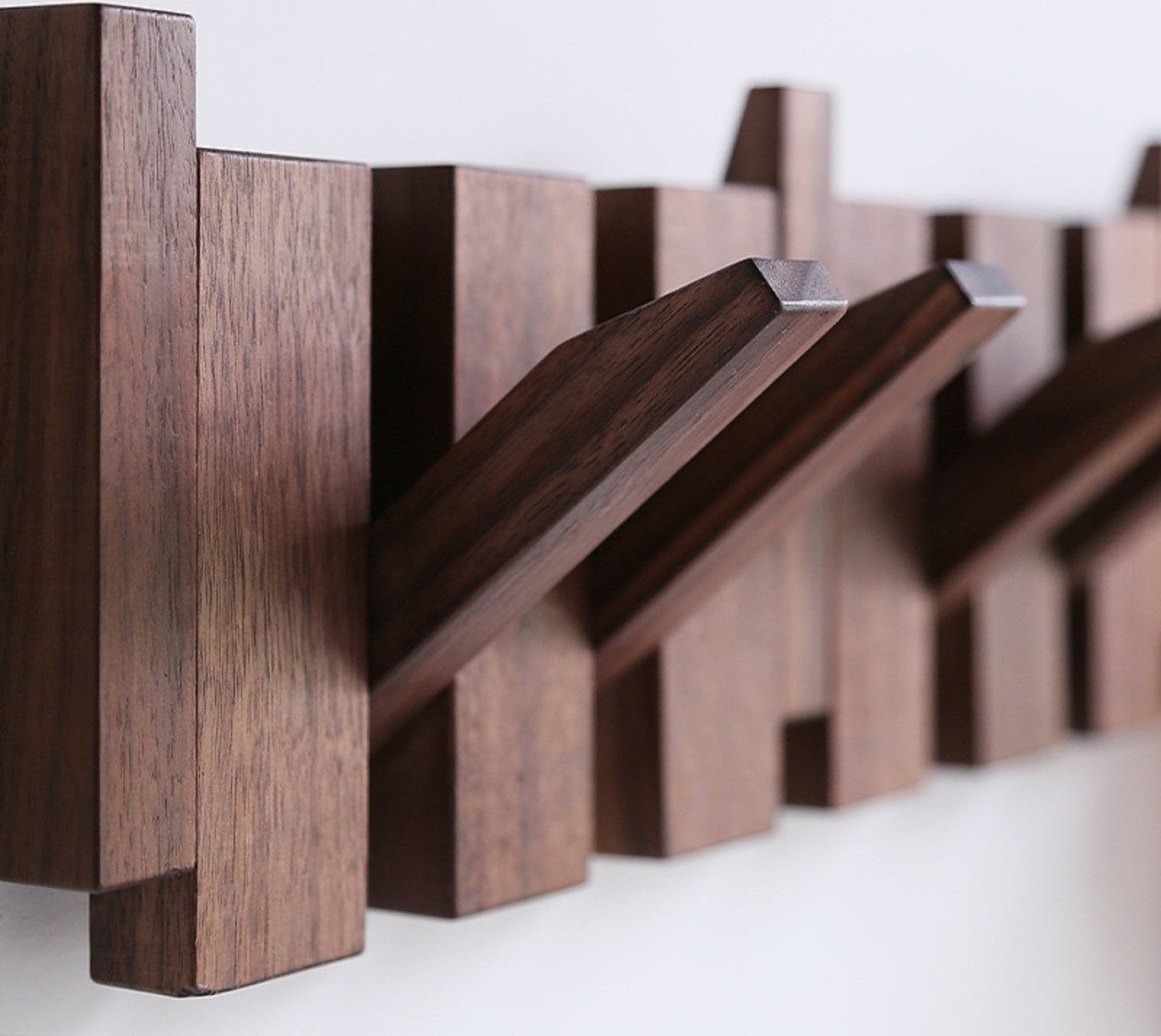 Pianohang Wall Rack-handmade wooden wall wardrobe in the piano design with foldable hooks 0