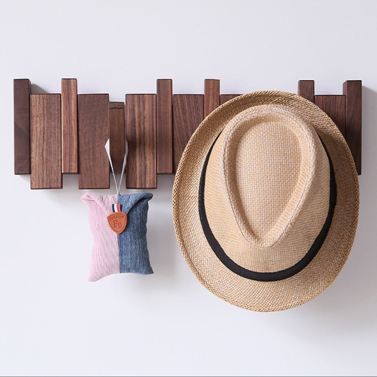 Pianohang Wall Rack-handmade wooden wall wardrobe in the piano design with foldable hooks 3