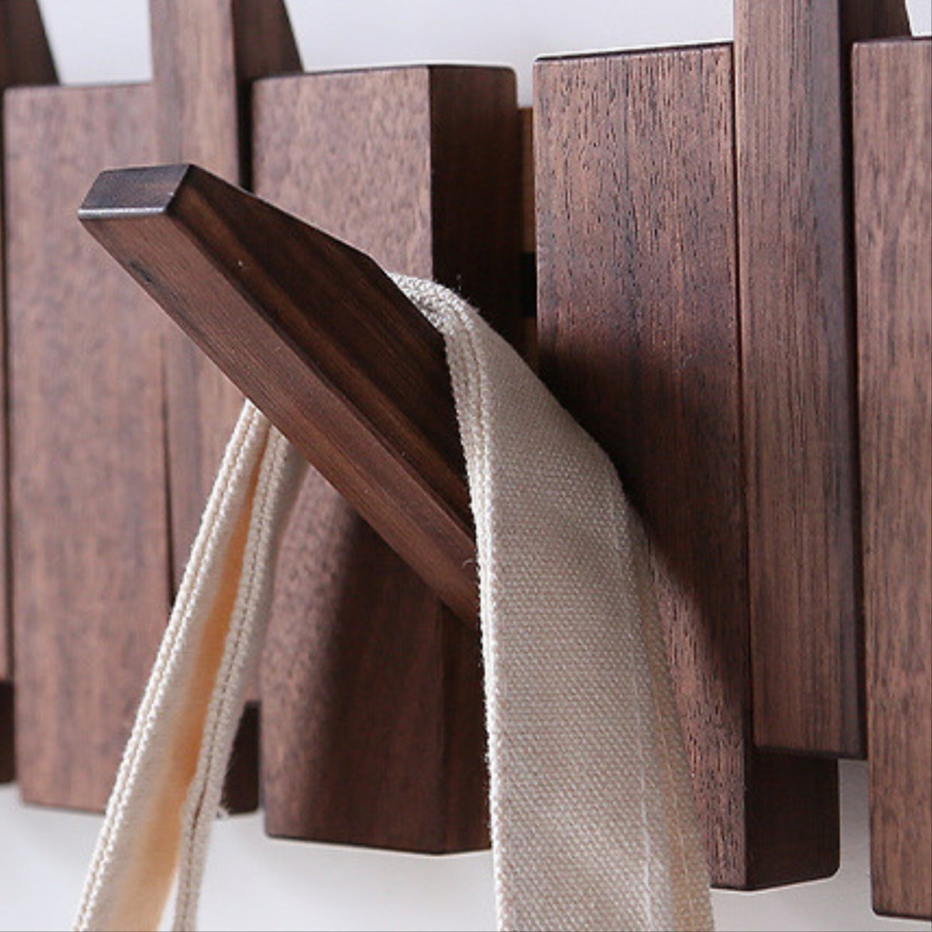 Pianohang Wall Rack-handmade wooden wall wardrobe in the piano design with foldable hooks 6