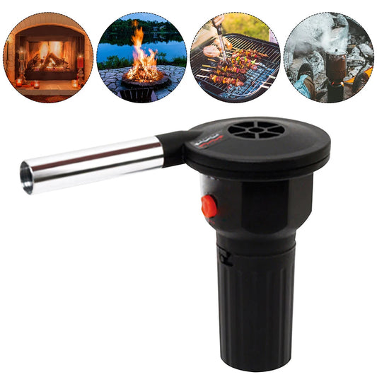 Portable BBQ Fire Bellows – Aluminum Hand Blower for Grilling, Camping & Picnics